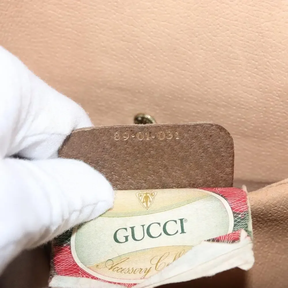 Gucci GG Supreme Web Clutch Bag Beige
